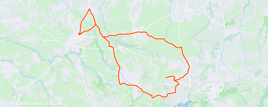 Map of the activity, Sortie vélo le matin 💨💨💨💨