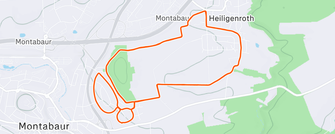 Карта физической активности (Mittagslauf)