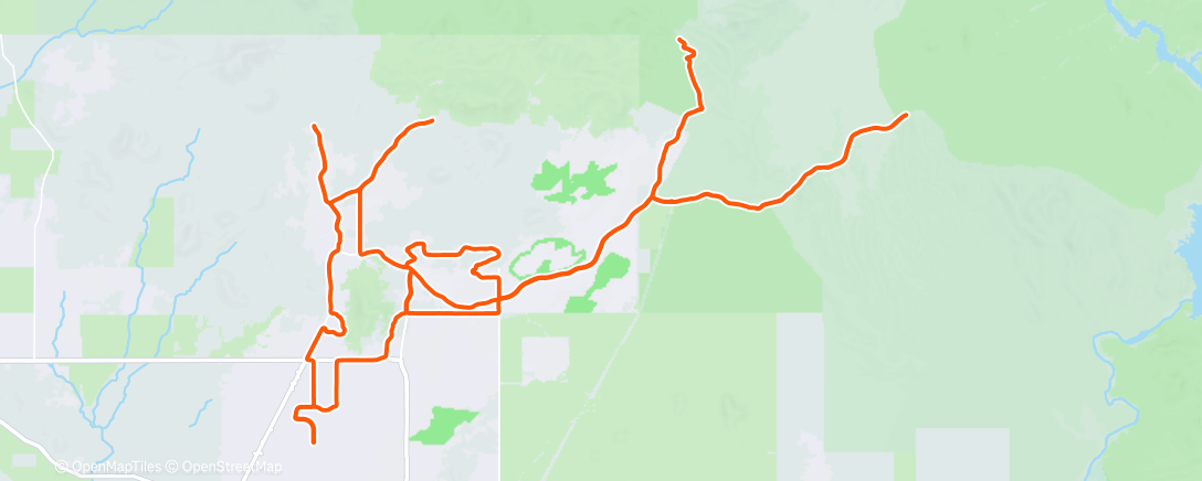 Map of the activity, Cycling