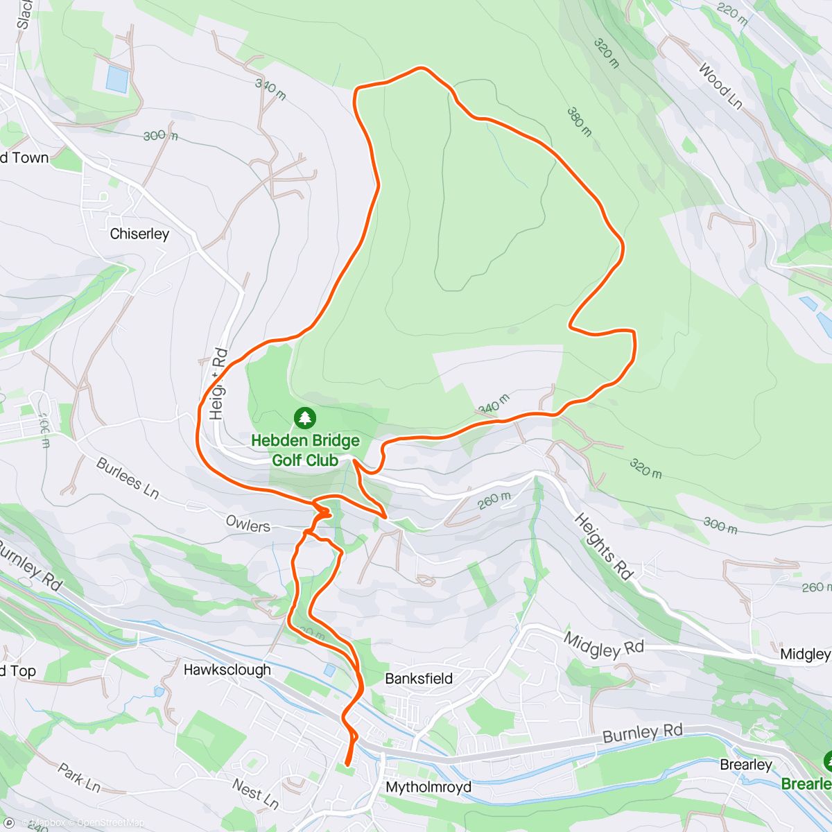 Map of the activity, Bluebells with CVFR