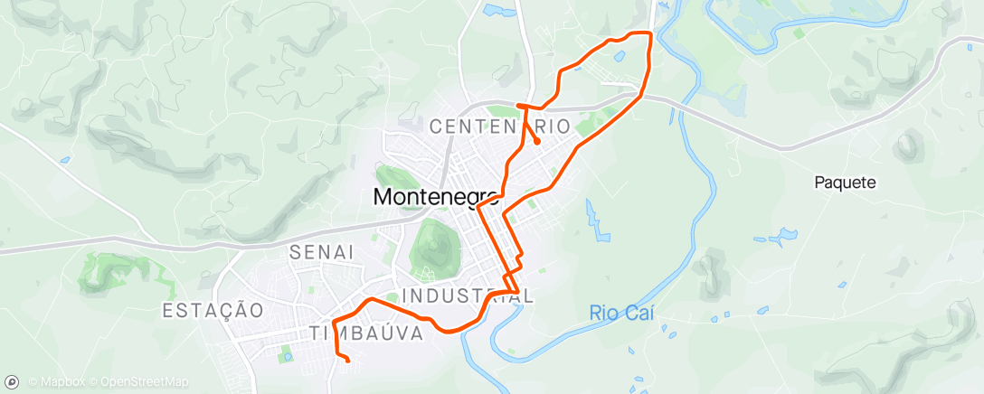Map of the activity, Giro de sexta