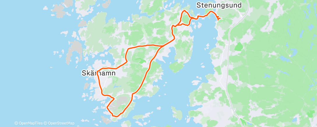 Map of the activity, Morning Ride
