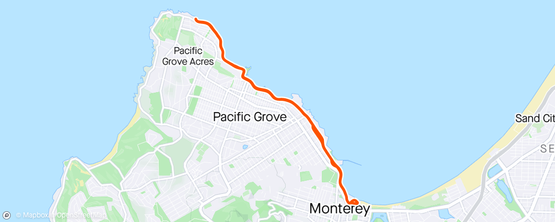 Map of the activity, Forgot there’s a race tomorrow
