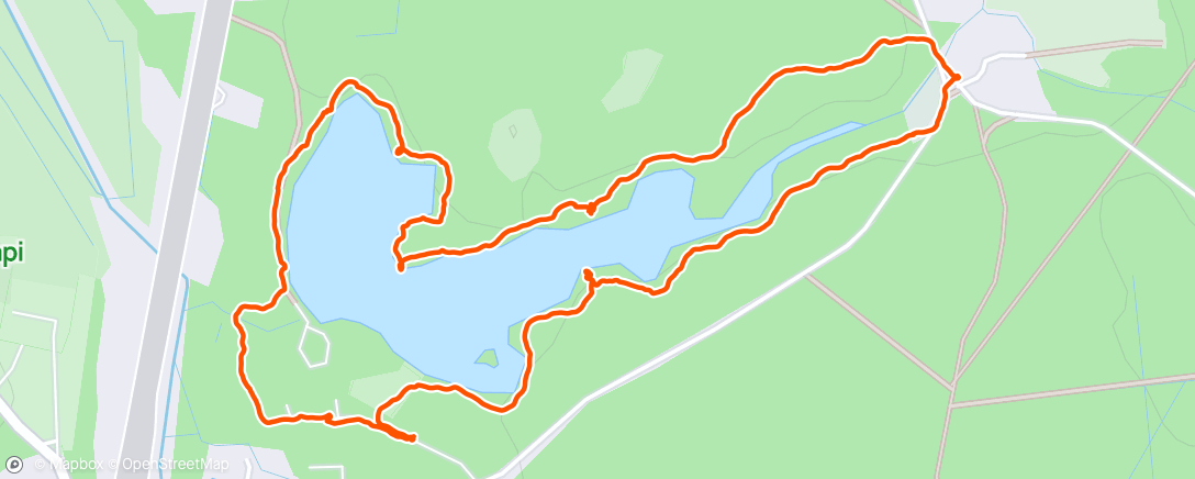 Map of the activity, Apkārt Beberbeķu ezeram