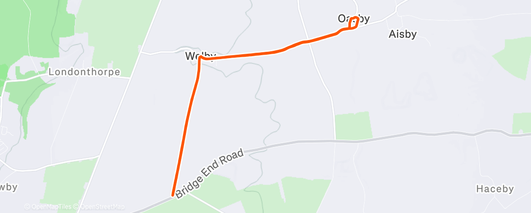 Map of the activity, Me and Sam on sick parade ♿