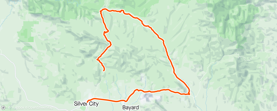 Map of the activity, Tour of the Gila Stage 5 🦎👹