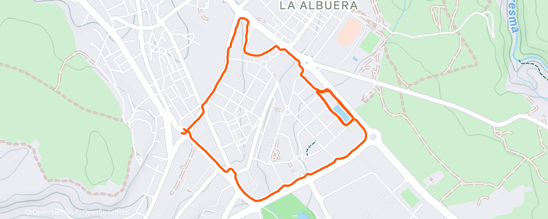 Карта физической активности (Evening Run)