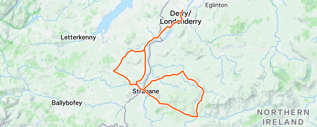 Map of the activity, Morning Ride