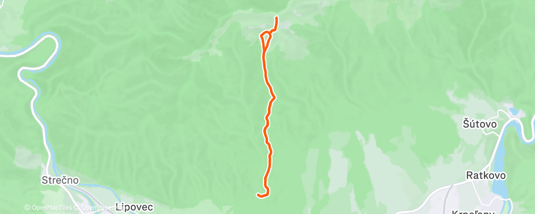 Map of the activity, Morning Run
