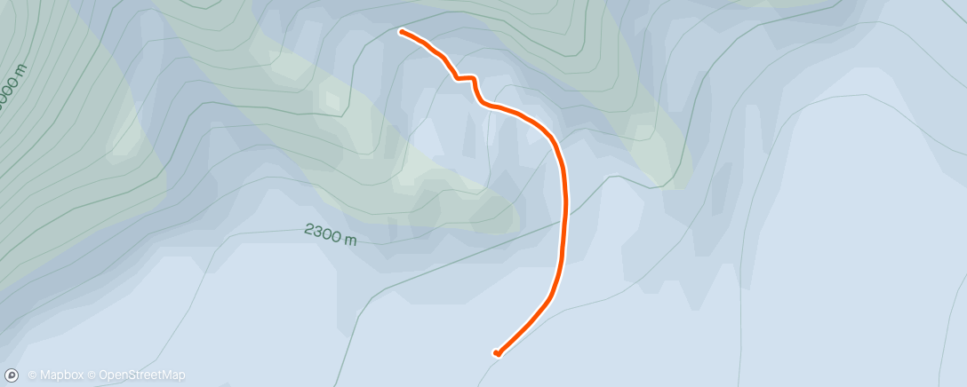 Map of the activity, approach to mt. providence