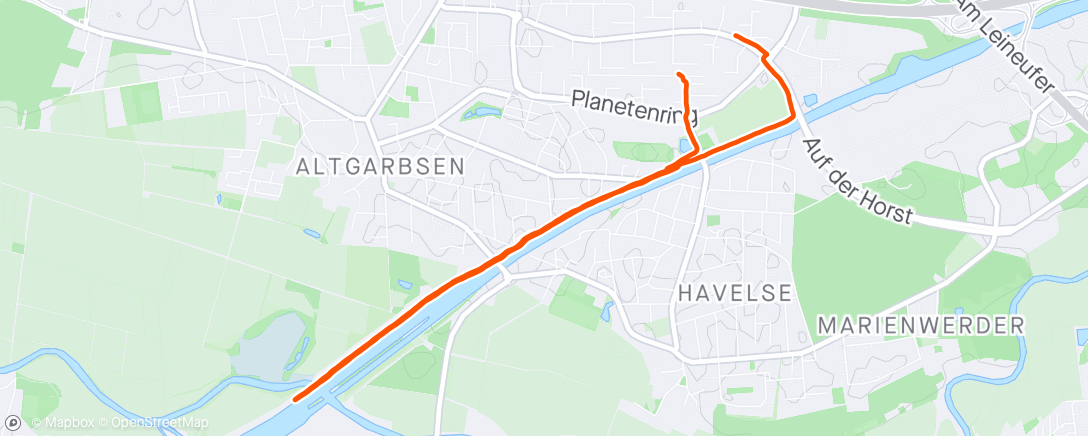 アクティビティ「Lauf am Morgen」の地図