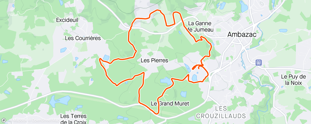 「Serre fil des 10 km des gendarmes et voleurs de temps」活動的地圖