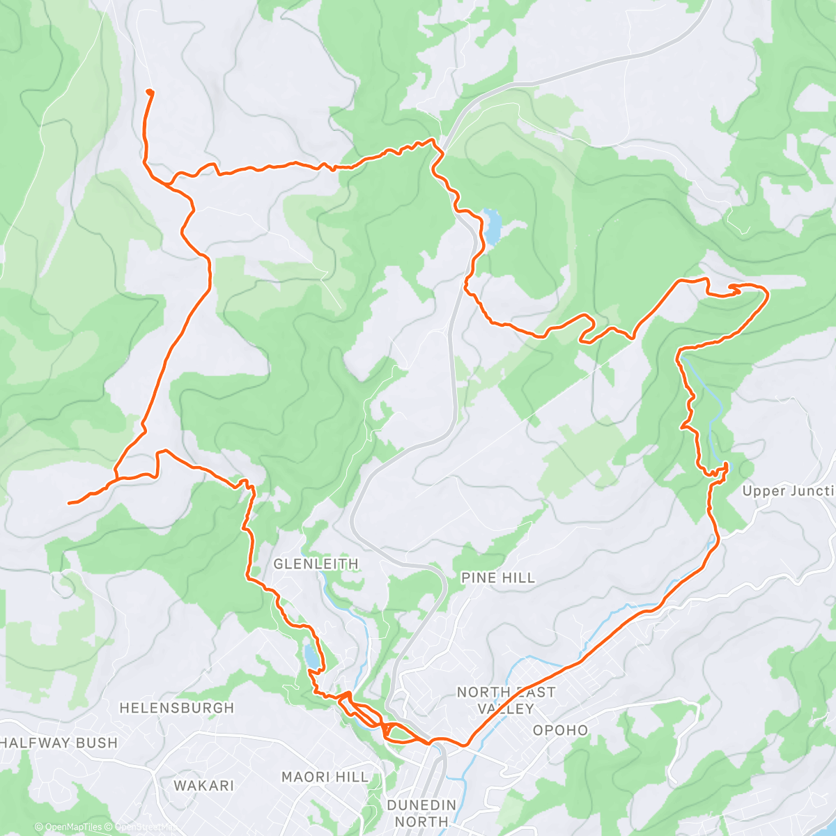 Mapa de la actividad (Hiking the hilltops)