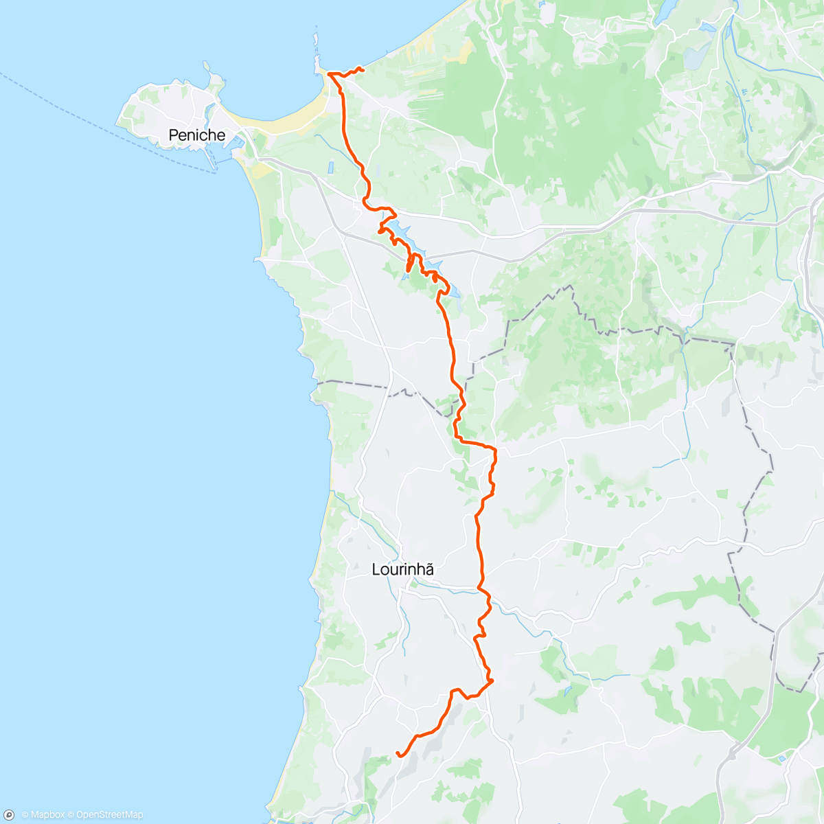 Map of the activity, Santa cruz bike day parte 2
