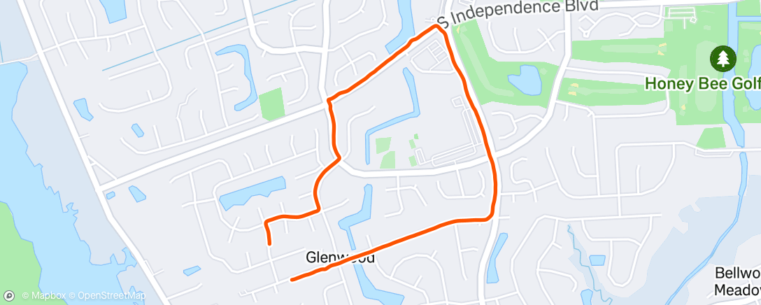 Map of the activity, Morning Walk