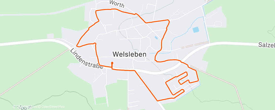 Map of the activity, Abendspaziergang