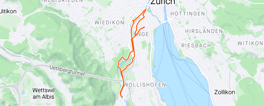 Map of the activity, Decent weather with L-Hutz