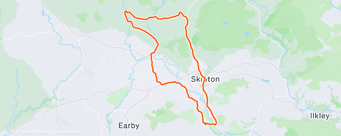 Map of the activity, Lunch Ride