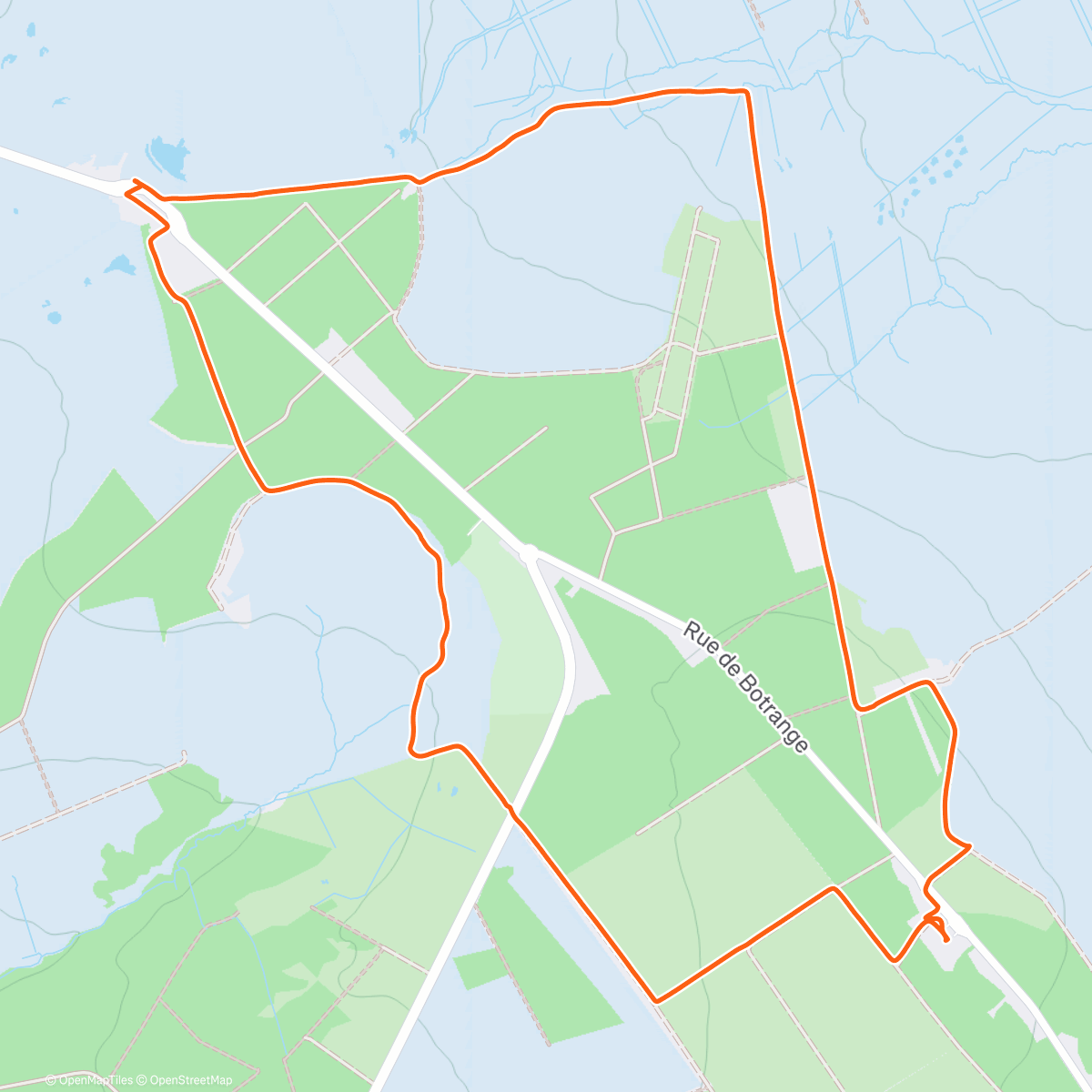 Map of the activity, Botrange - Hohes Venn