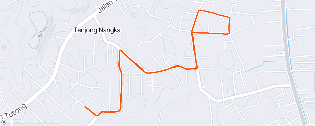 Map of the activity, Bleeuurrghhhh Run