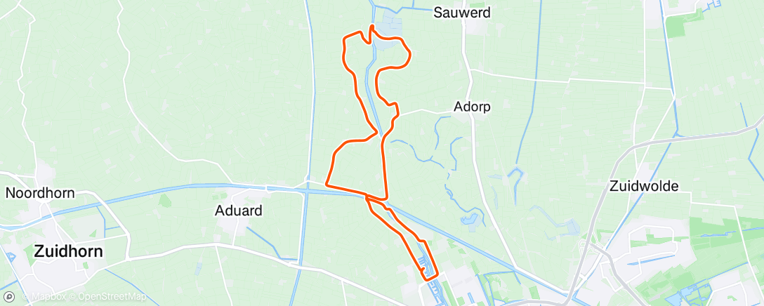 Map of the activity, Vrijdagochtend