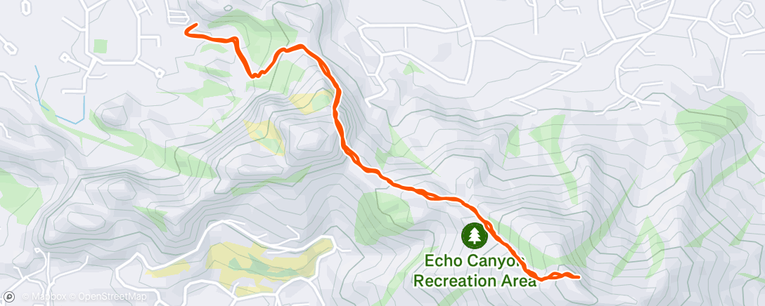Map of the activity, Morning Hike