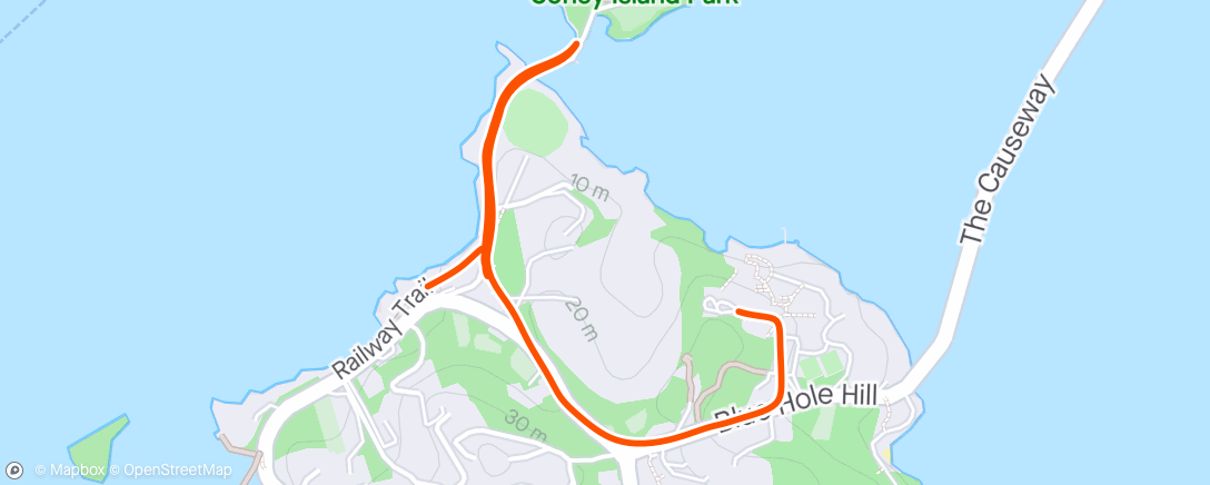 Map of the activity, Bermuda  - Short Hill Workout