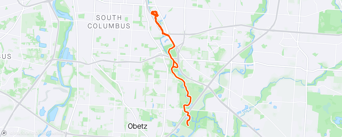 Map of the activity, Trail flooded !  Had to flip