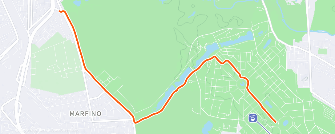 Map of the activity, Ночной забег