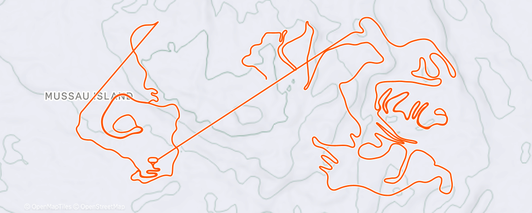 Map of the activity, Afternoon Ride
