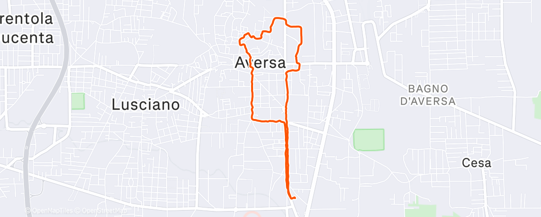 Map of the activity, Camminata pomeridiana