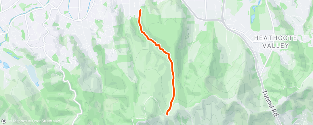 Map of the activity, Misty hills