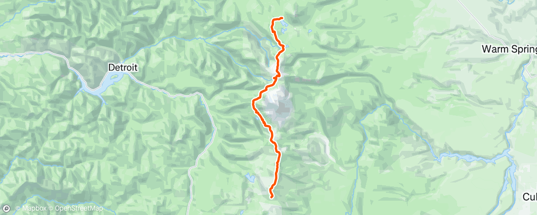 Map of the activity, Morning Hike