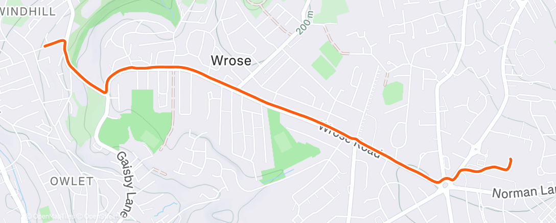 Peta aktivitas, Afternoon Run