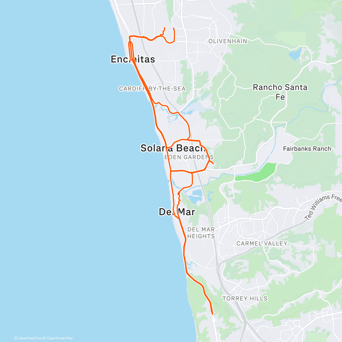 Map of the activity, Andi & Karissa to SD🤠