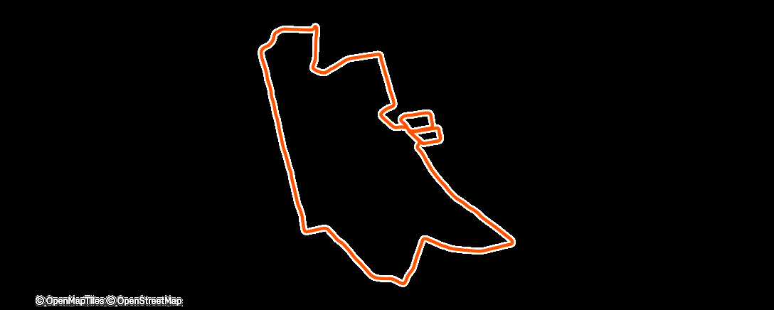 Map of the activity, Lauf am Abend