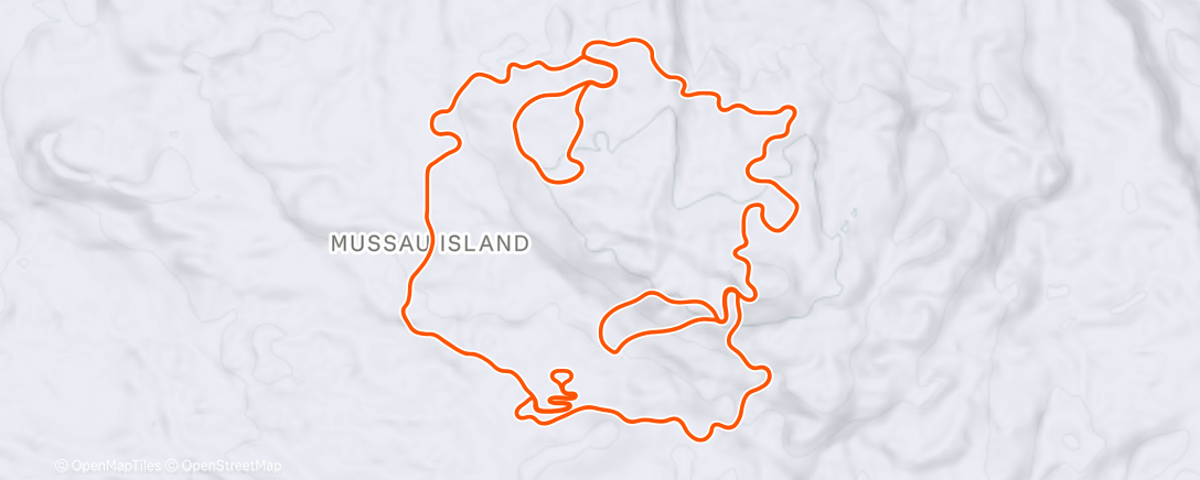 Map of the activity, TrainingPeaks Virtual - Workout:  5x10 min Styrketråkk+varme