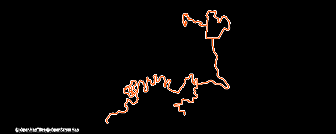 Map of the activity, MyWhoosh - Coast and Country