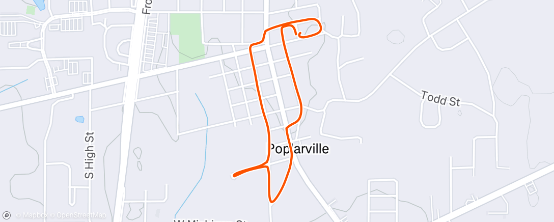 Map of the activity, Evening Walk