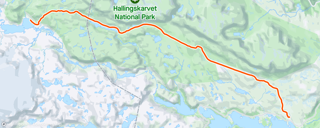 Map of the activity, Skarverennet