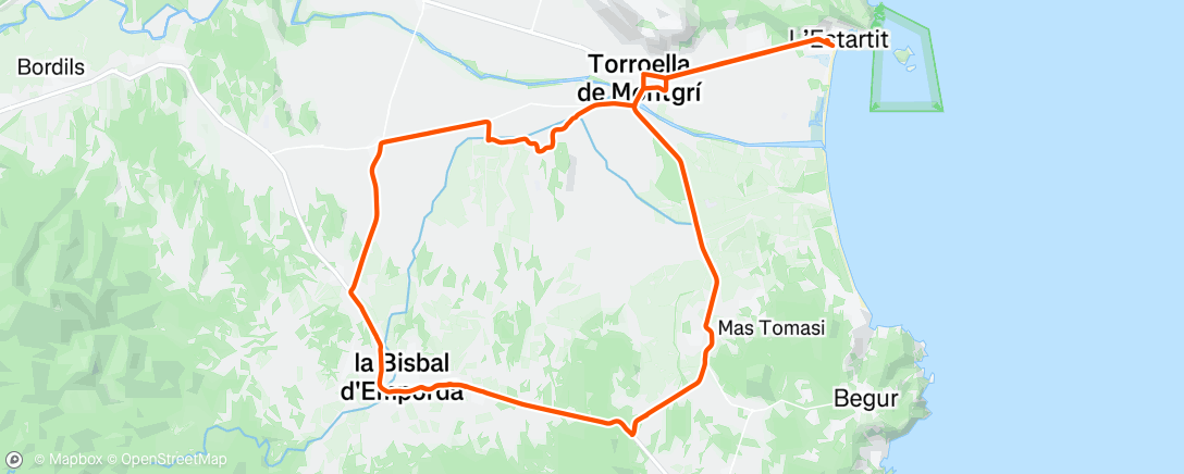 Map of the activity, Venté