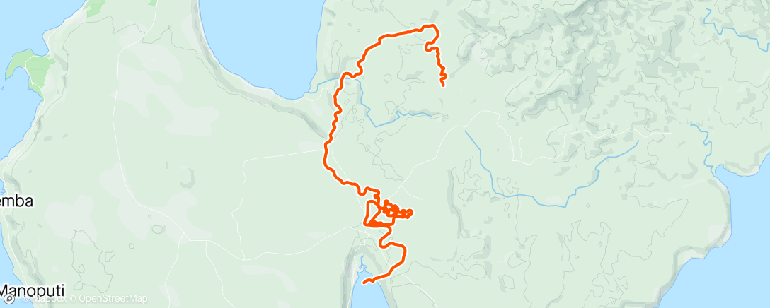 Map of the activity, Zwift - Neues Workout in Makuri Islands