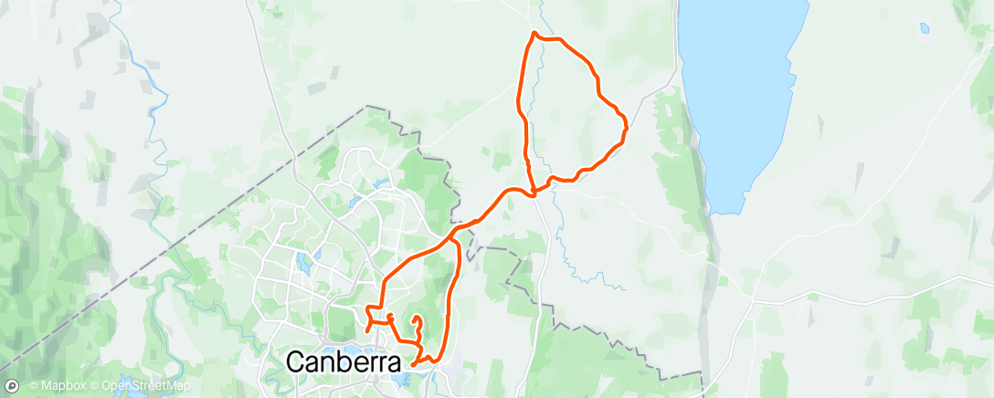 Map of the activity, Shingle hill bunchie 🥖 + Mt Pleasant & Ainslie