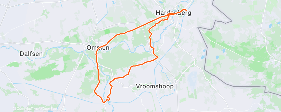 Map of the activity, Middagrit