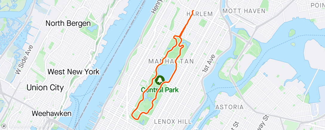 Mapa da atividade, Central Park!
