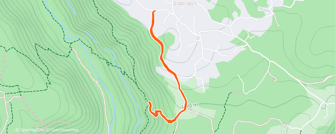 Map of the activity, Trail dans l'après-midi