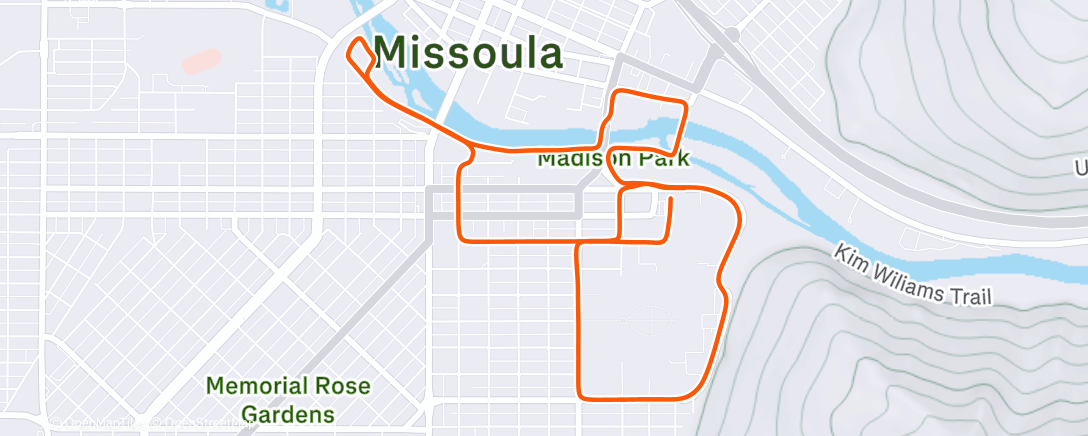 Map of the activity, Turkey Day 8k