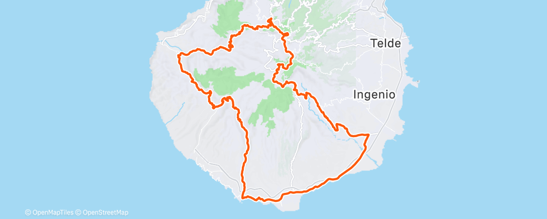 Map of the activity, Radfahren