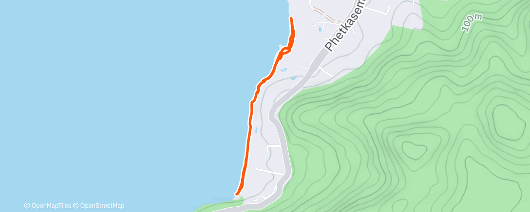 Map of the activity, Marche le matin