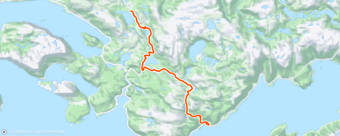 Map of the activity, Førde-Lavik del 2.